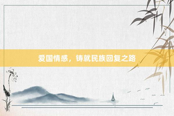 爱国情感，铸就民族回复之路